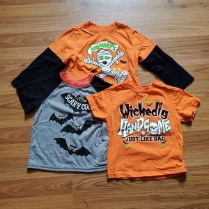 Boys Halloween 3T Tshirt Bundle